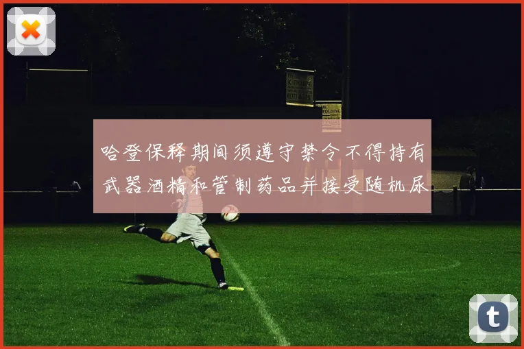 哈登保释期间须遵守禁令不得持有武器酒精和管制药品并接受随机尿检